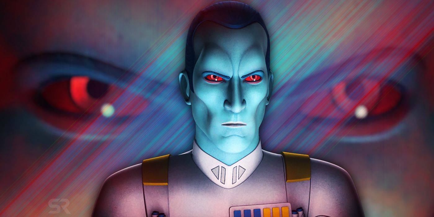 Grand Admiral Thrawn looking serious in Star Wars Rebels.