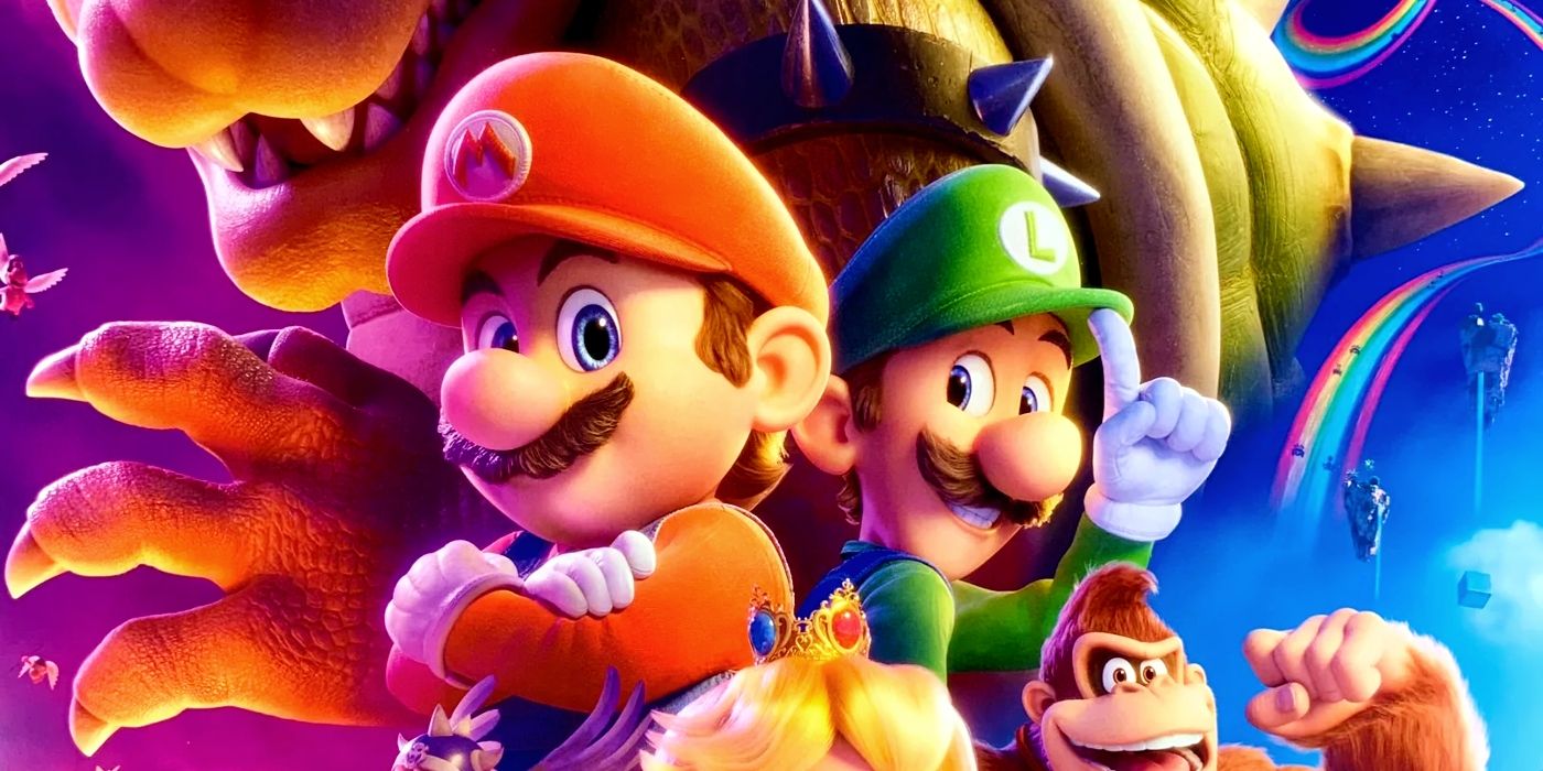 Mario, Luigi, and Donkey Kong in Super Mario Bros Movie