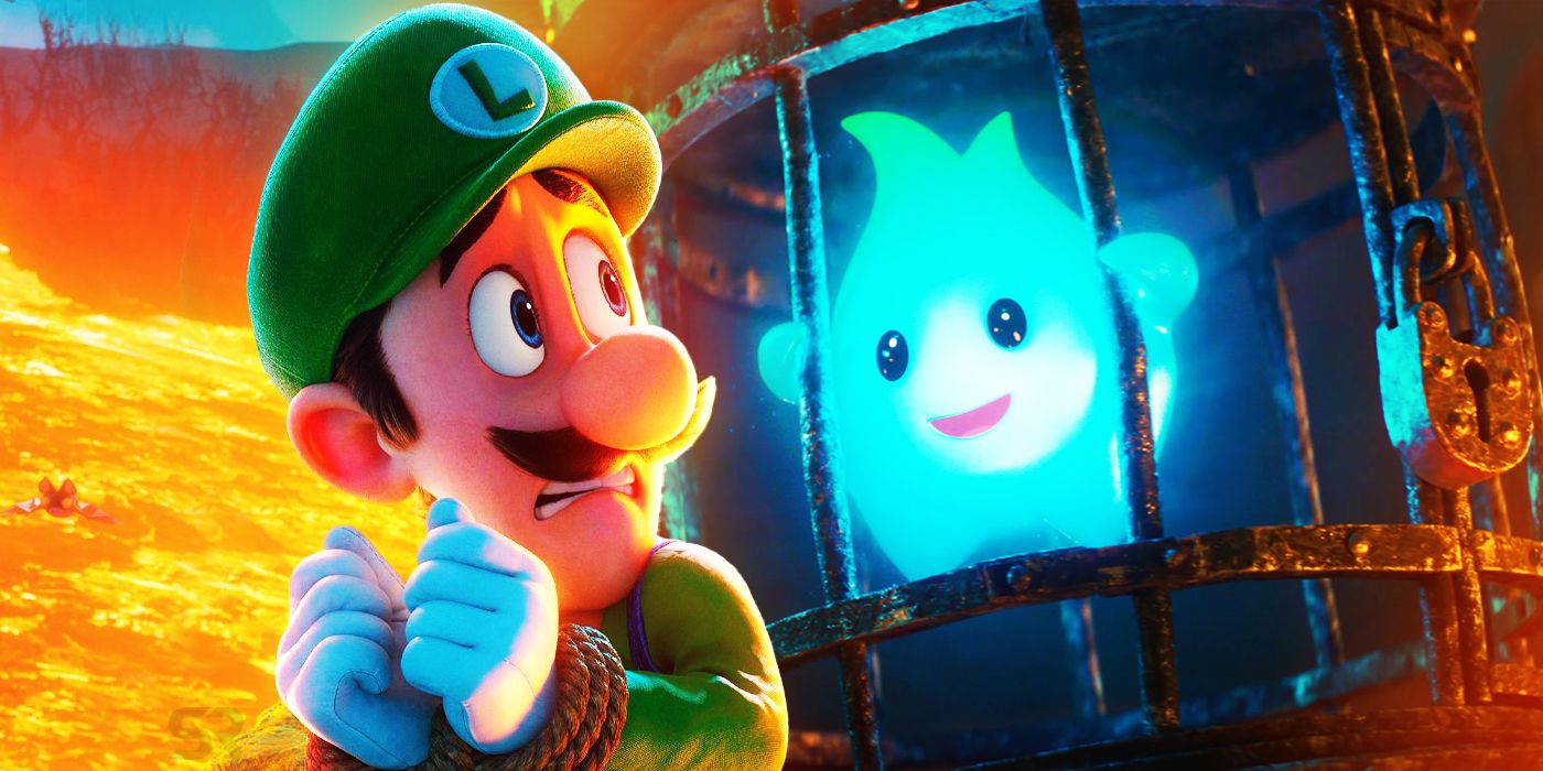 Who is the wonderfully gloomy blue star in 'The Super Mario Bros. Movie'?