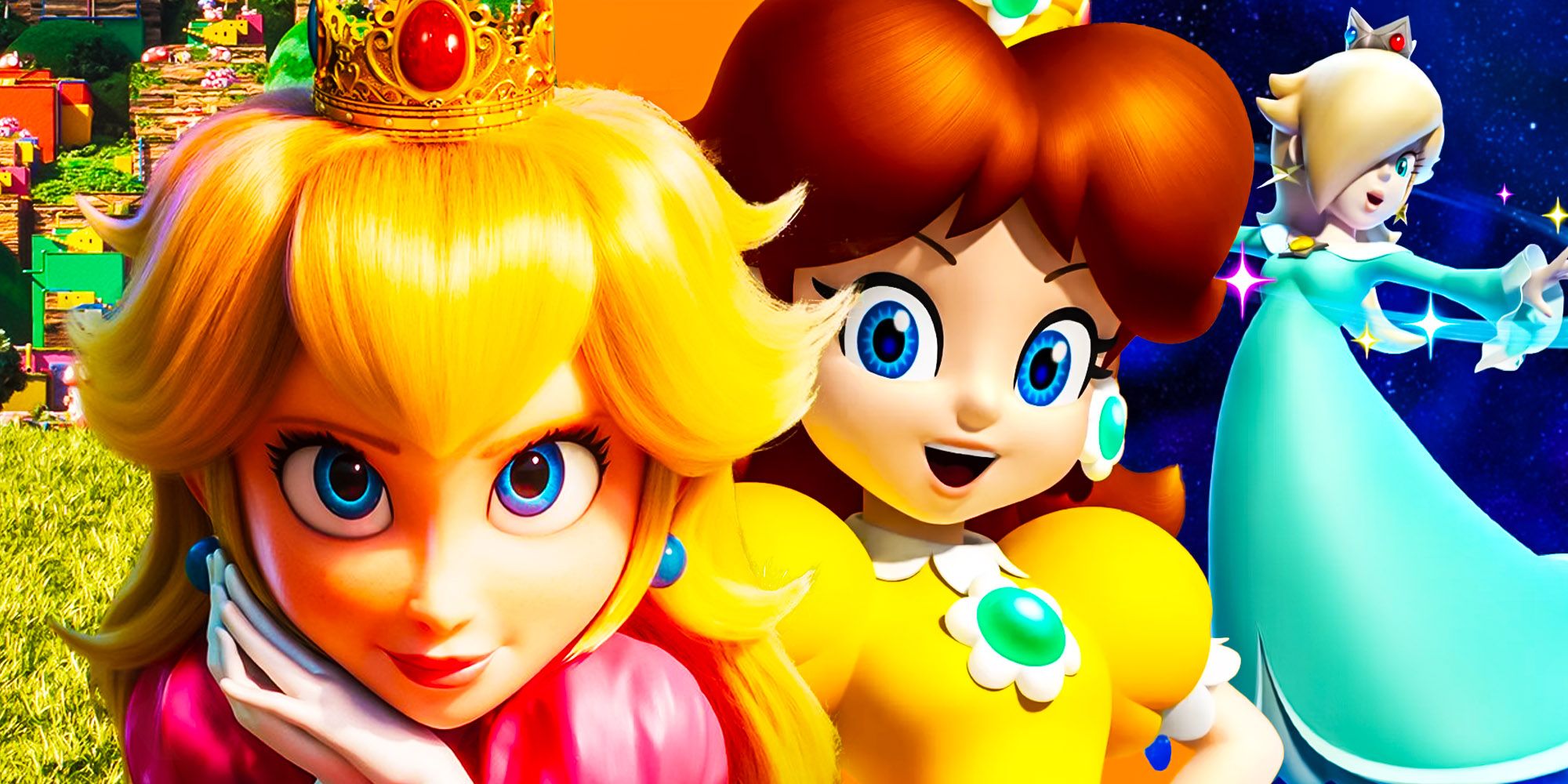 Super Mario Bros, Princess Peach, Daisy and Rosalina