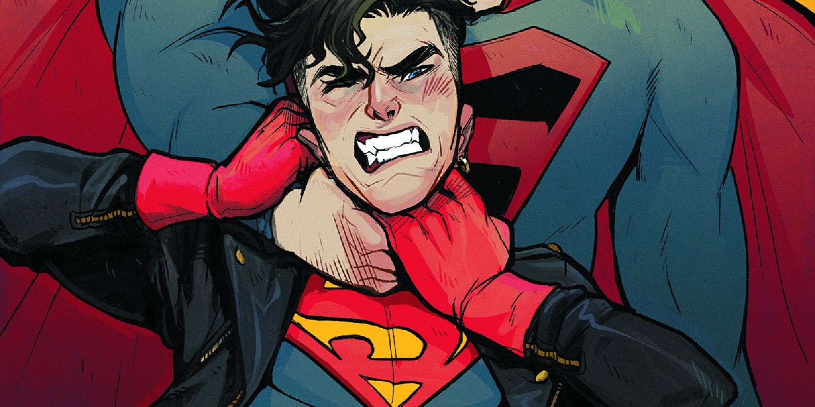 Superboy Attacked by Kingdom Come Superman