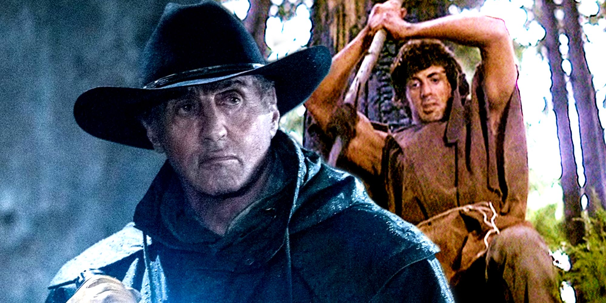 Sylvester Stallone as Rambo in First Blood and Last Blood