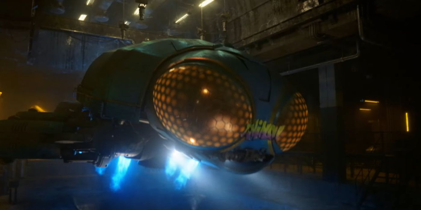 Ted Kord&rsquo;s Blue Beetle Bug ship