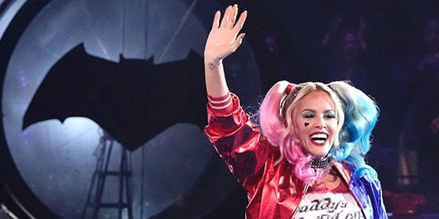 The Masked Singer Jenny McCarthy Wahlberg as Harley Quinn on DC Superheroes Night