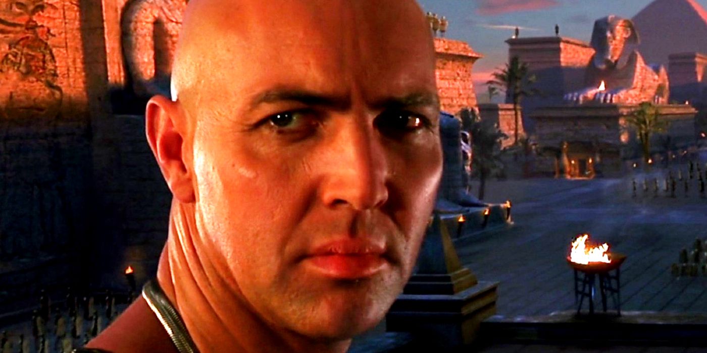 Screencap of Arnold Vosloo as Imhotep in the opening scene of The Mummy (1999).