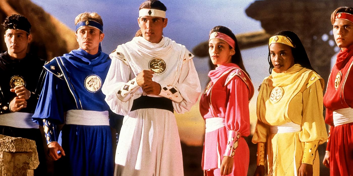 Os trajes Ninjetti em Mighty Morphin Power Rangers