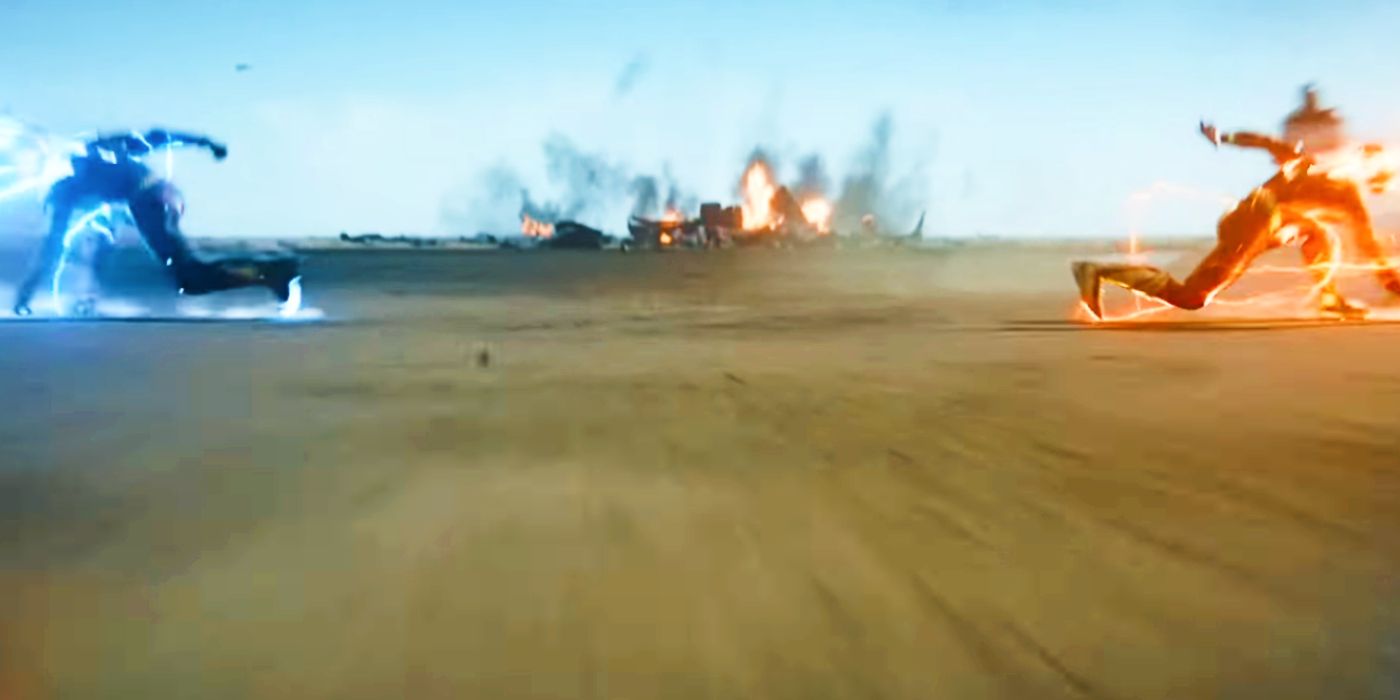 The two Flashes in The Flash movie trailer