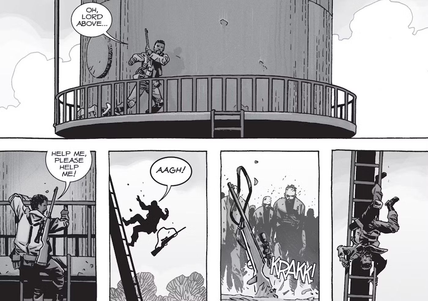 the walking dead a morte de gabriel