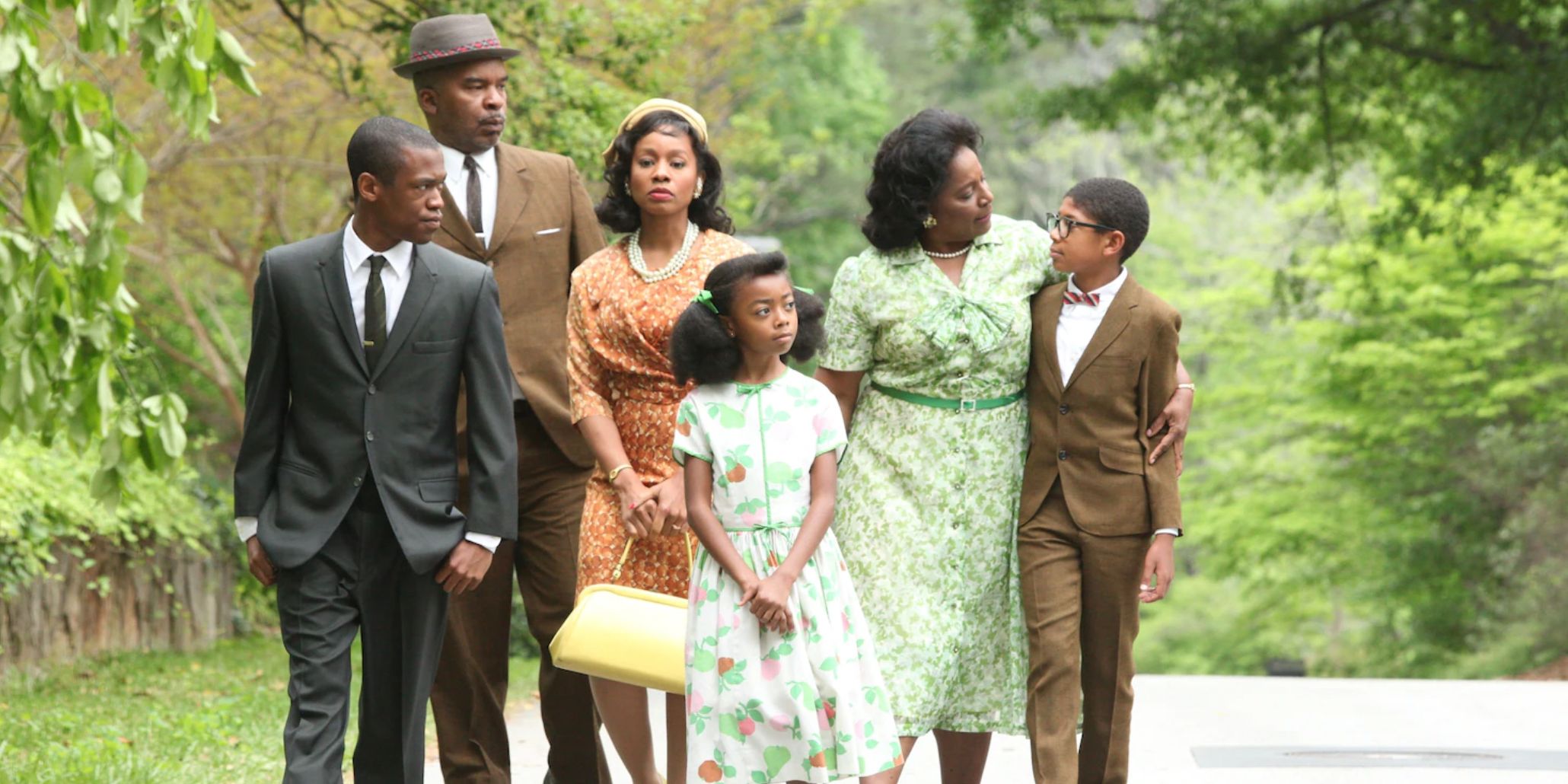 The Watson family walking down the road in The Watsons Go To Birmingham for Hallmark