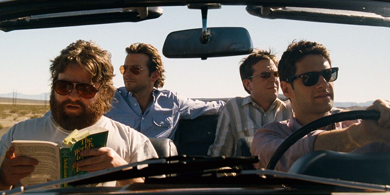 The guys drive to Vegas in The Hangover
