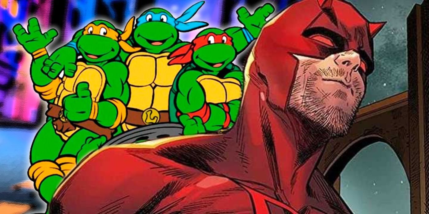 tmnt-daredevil-tribute Olhe para os itens, as tartarugas ninjas mutantes adolescentes estão em busca de novos crossovers