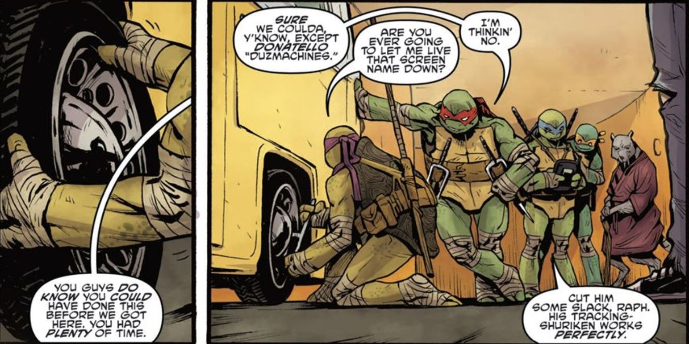 TMNT: Raphael mocking Donatello.