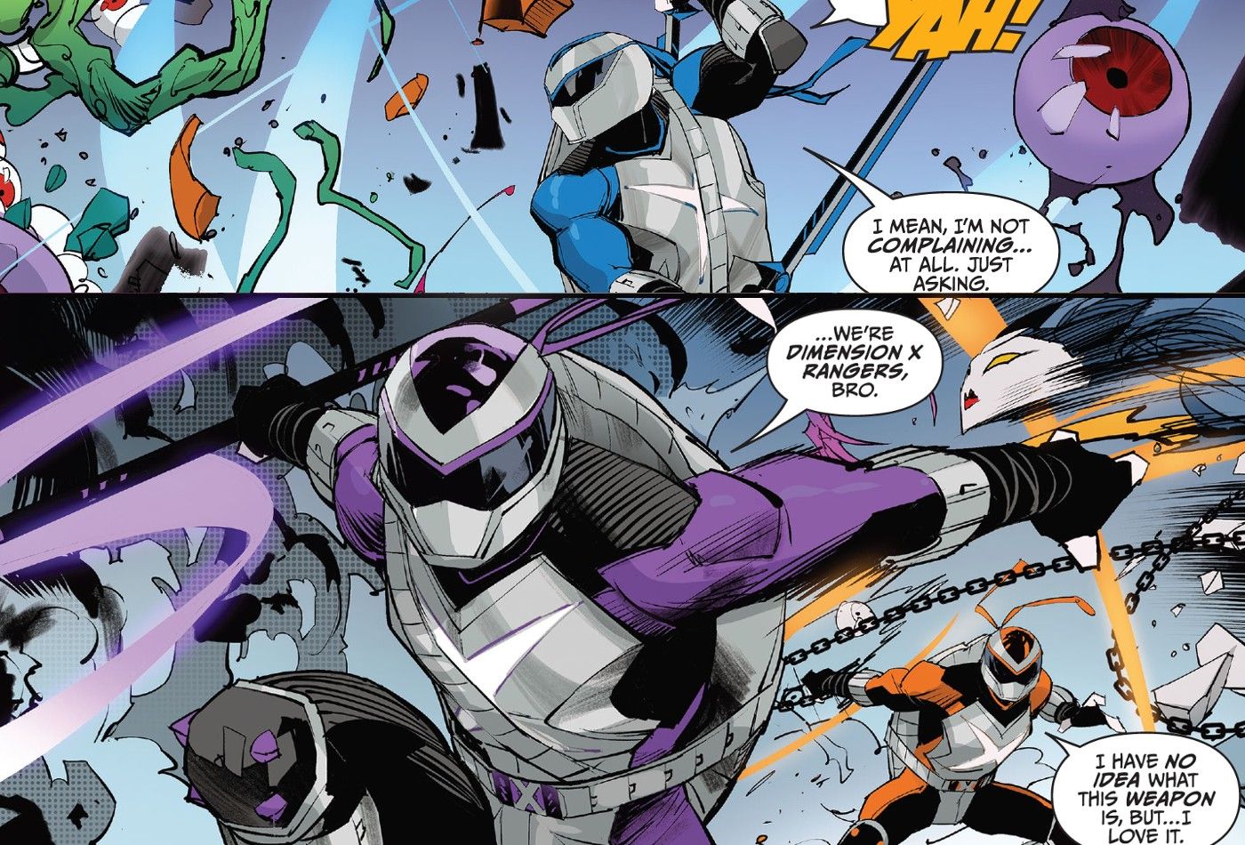 tmnt new weapons power rangers