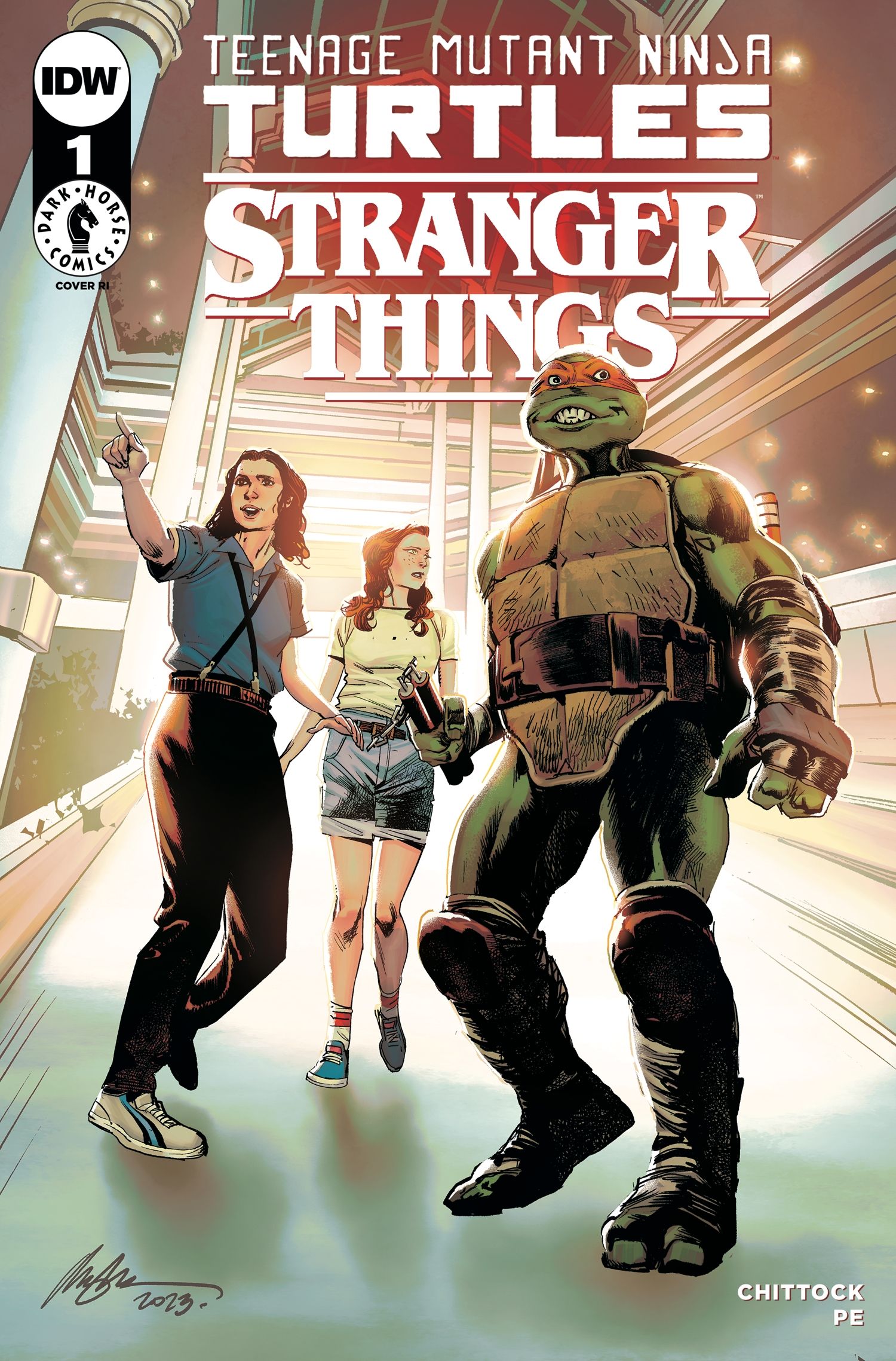 TMNT Stranger Things Crossover Cover 4