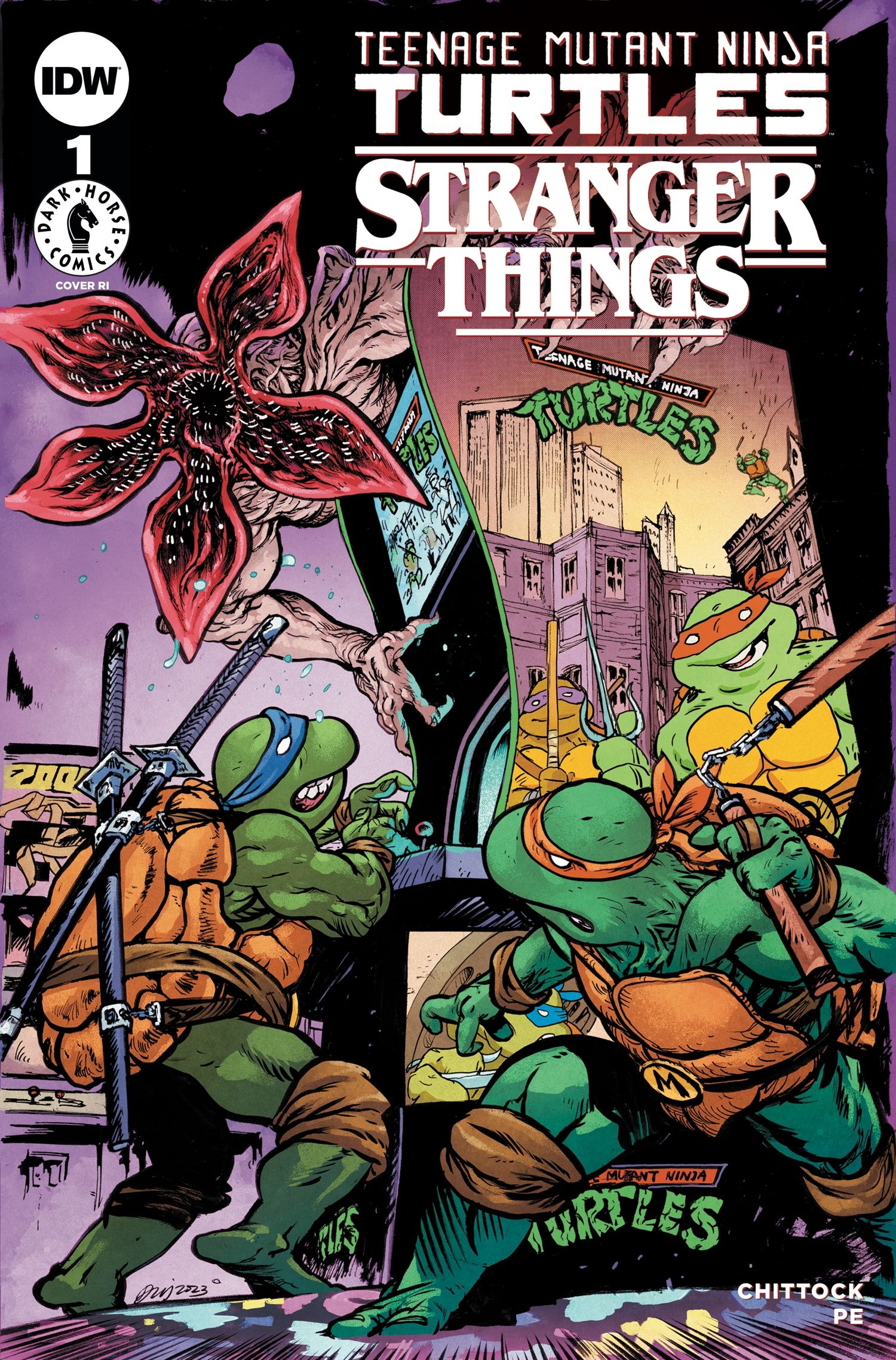 TMNT Stranger Things Crossover Cover 5