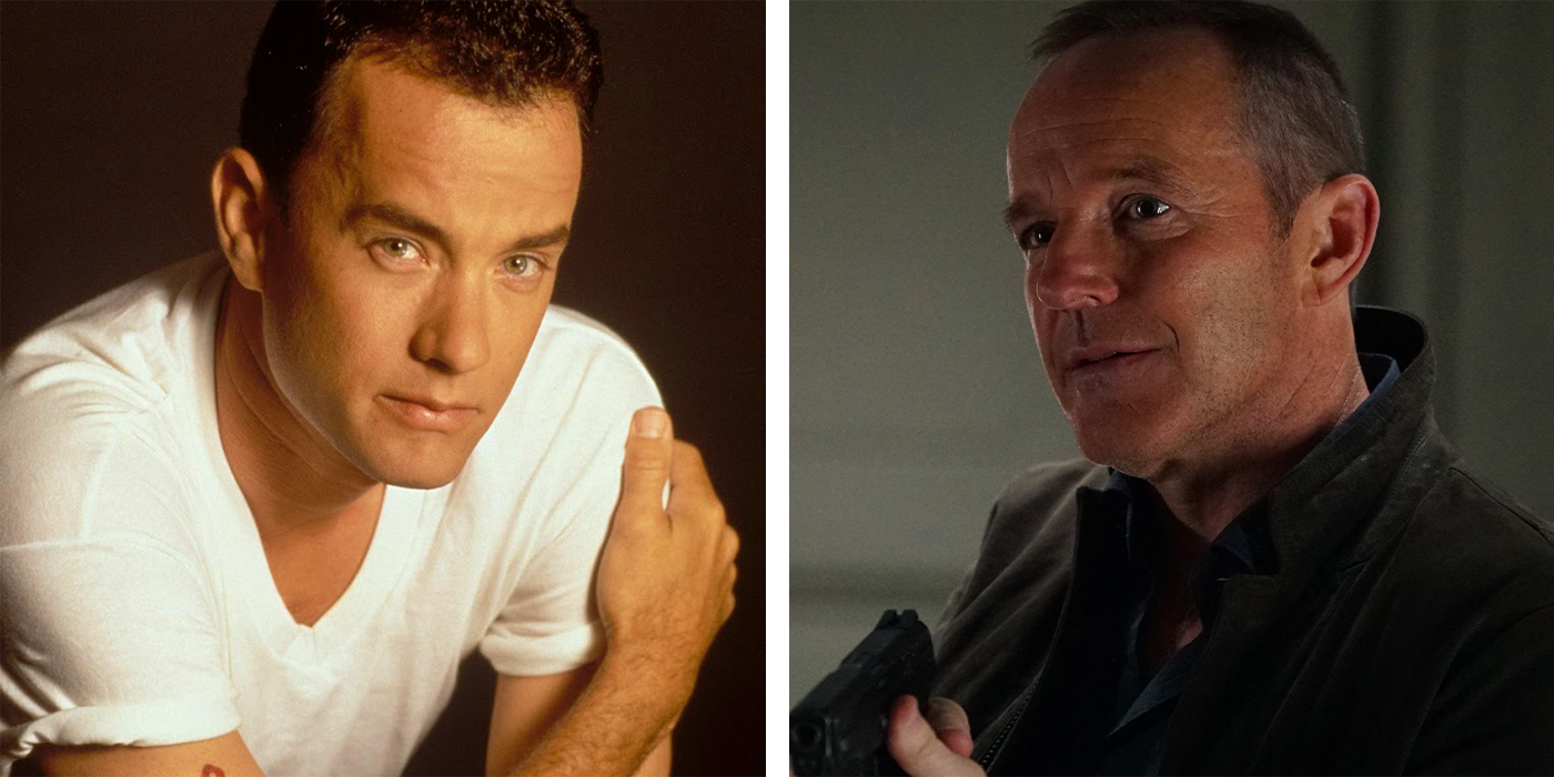 Tom Hanks and Clark Gregg as Phil Coulson