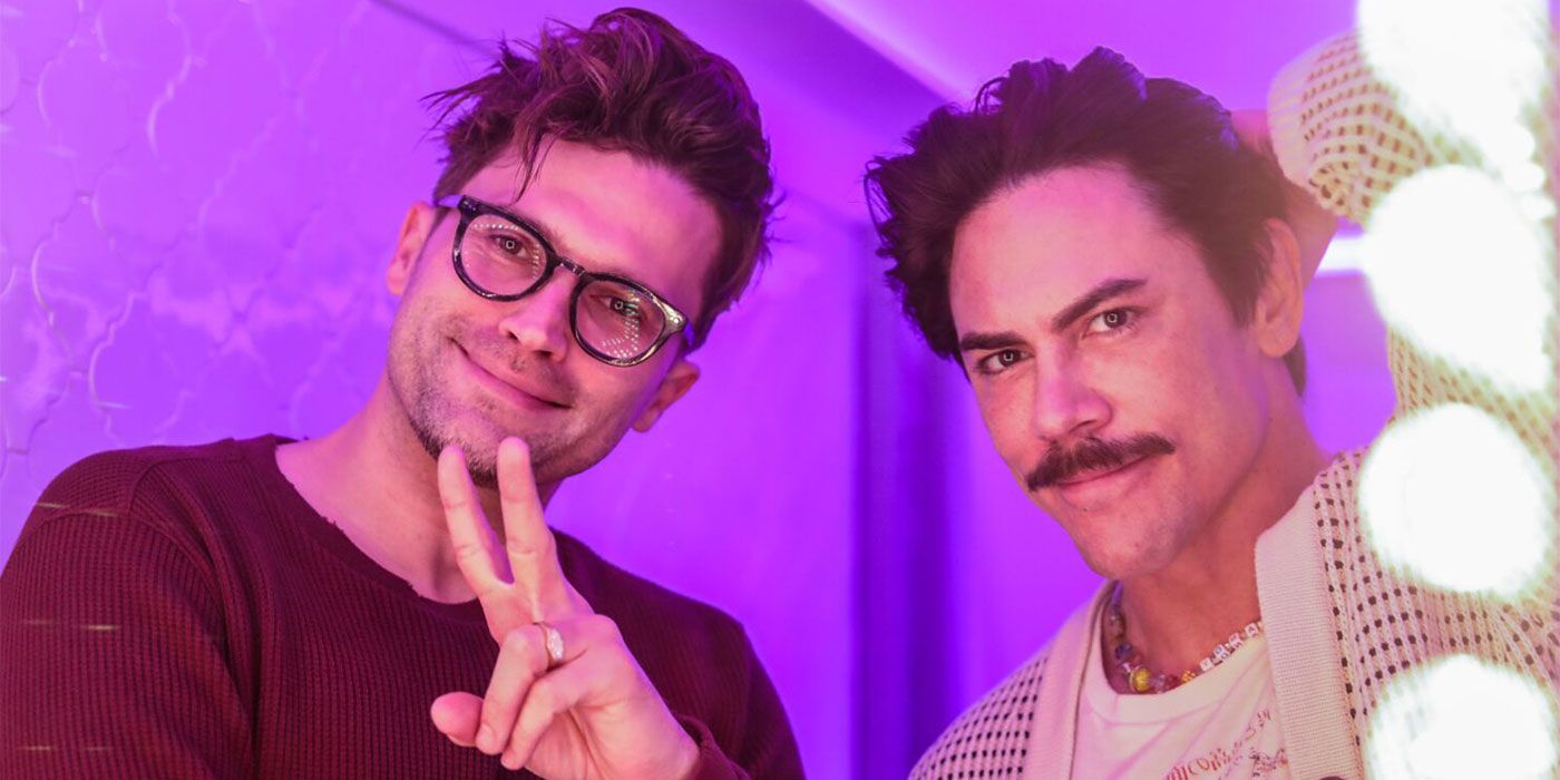 Vanderpump Rules stars Tom Sandoval and Tom Schwartz posing