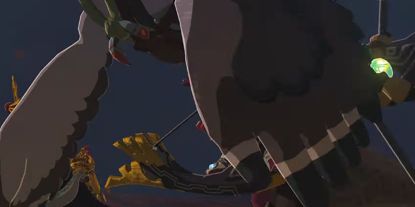 Tulin with a green Tear in The Legend of Zelda: Tears of the Kingdom.