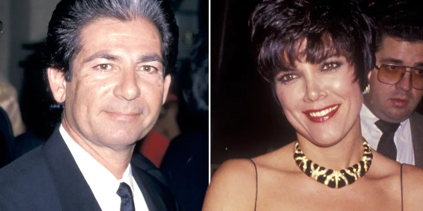 Kris Jenner & Robert Kardashian young side by side images