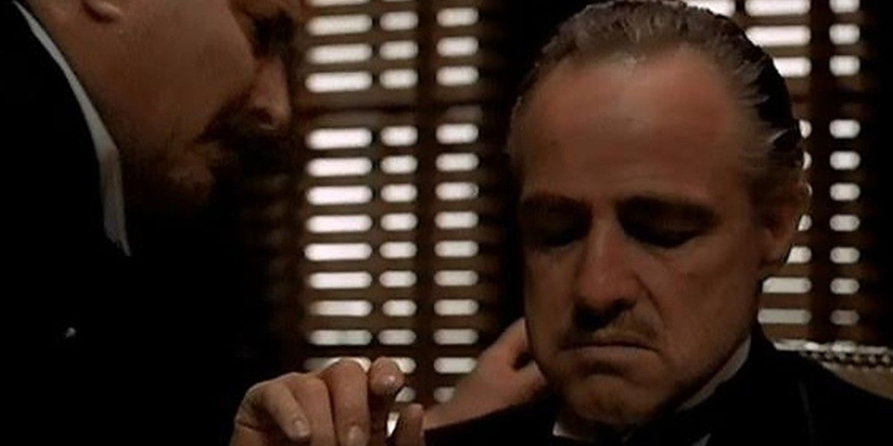 Vito Corleone meeting with Bonesara in The Godfather