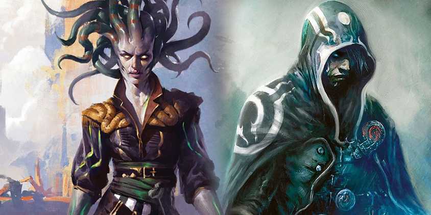 Vraska and Jace from Magic the Gathering
