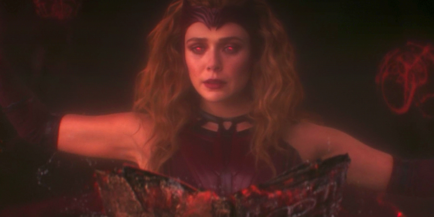 wandavision post-credits scene scarlet witch and darkhold