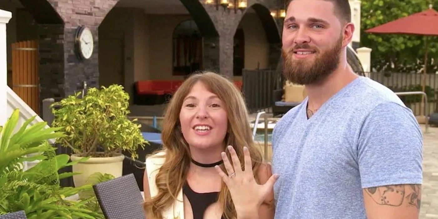 Johnna from Love After Lockup shows off her ring with Garrett