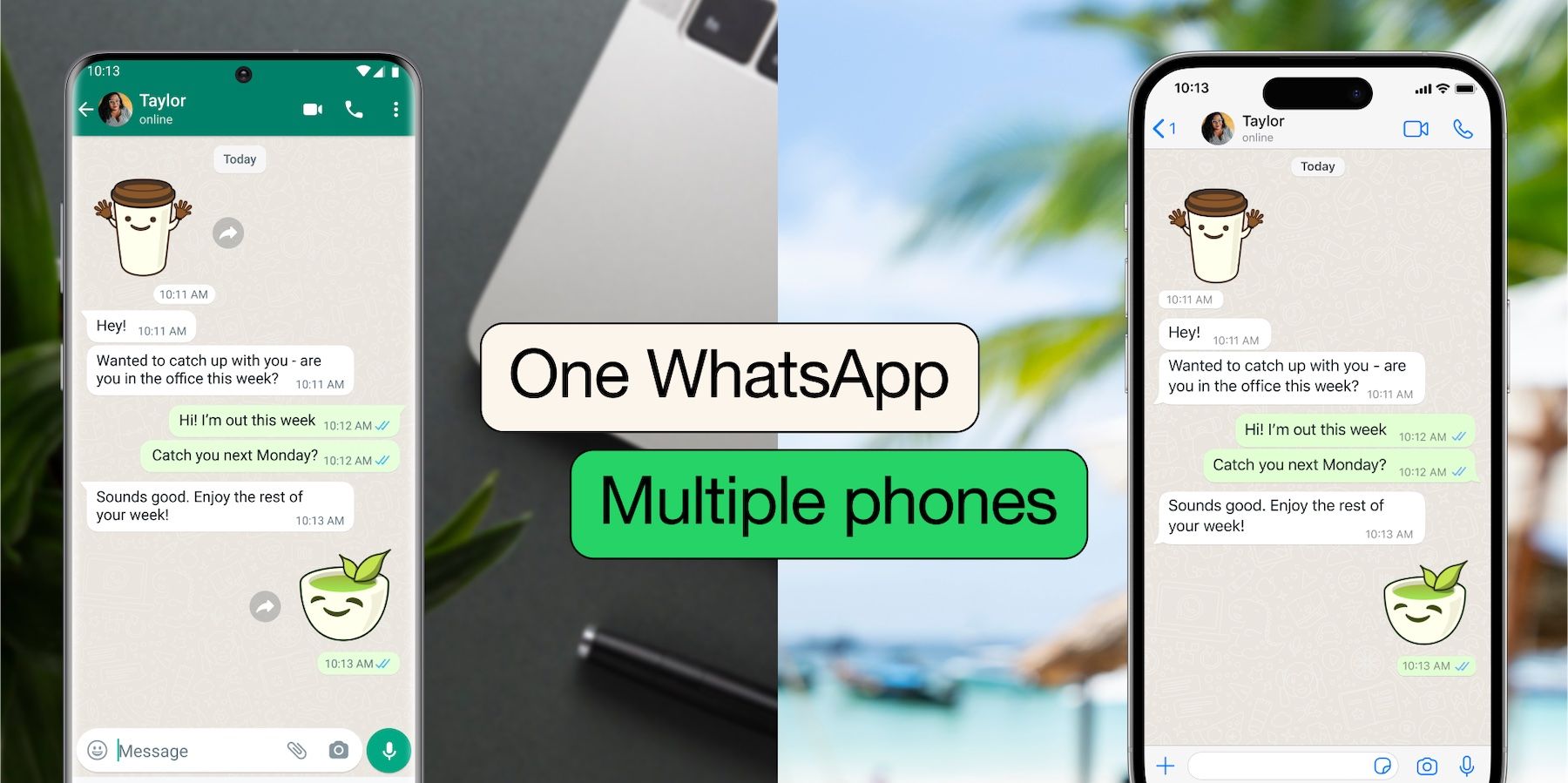 WhatsApp linked on multiple phones