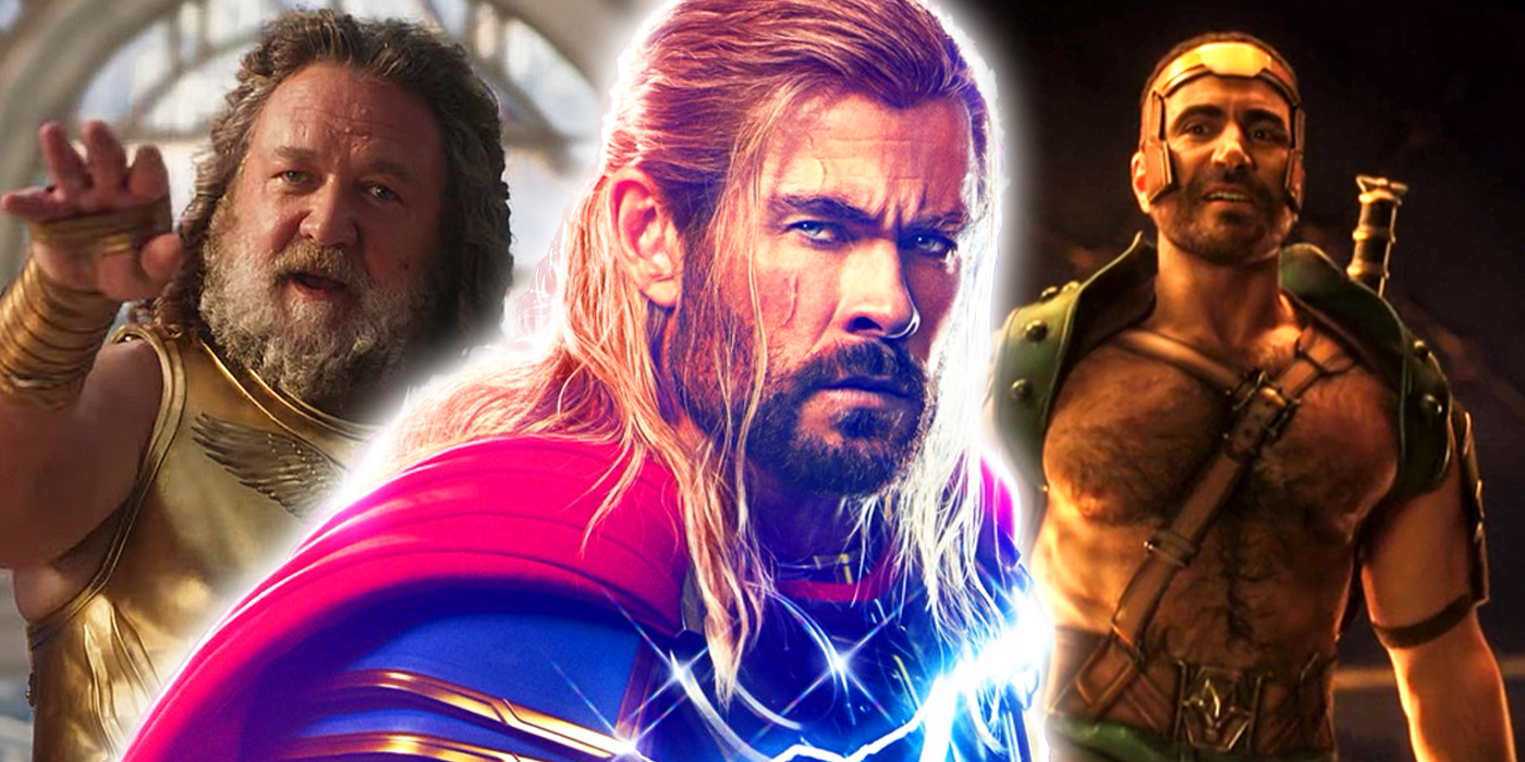 zeus thor and hercules in thor love and thunder