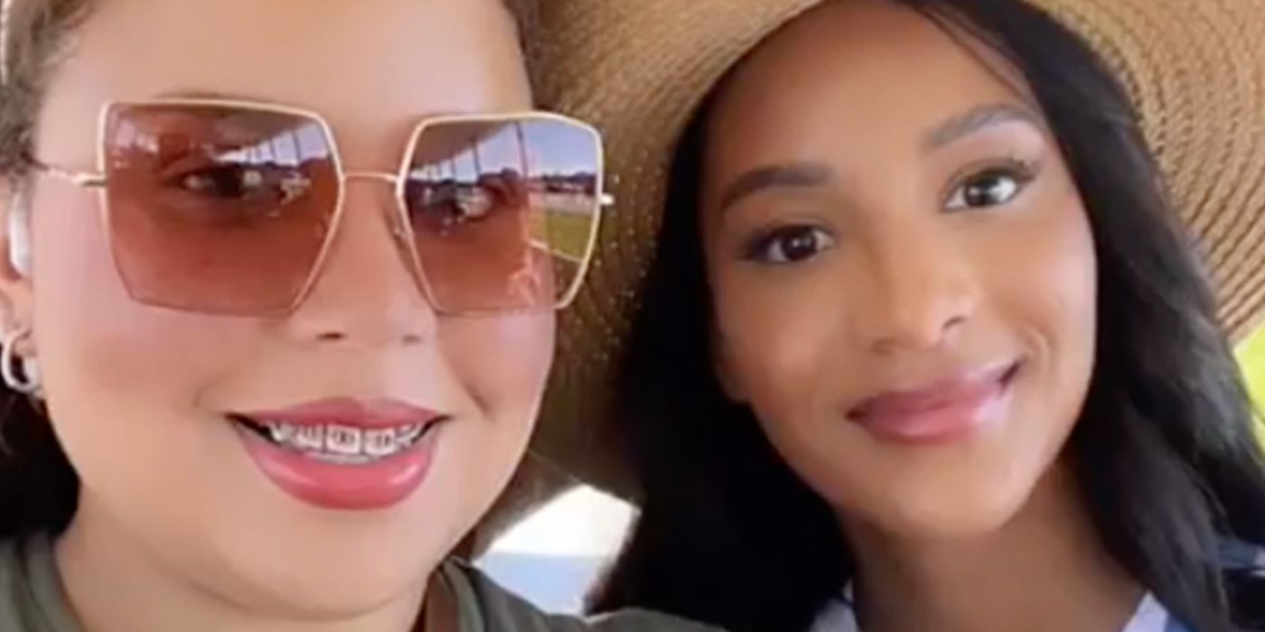 Winter e Chantel Everett A Família Chantel close da irmã sorrindo