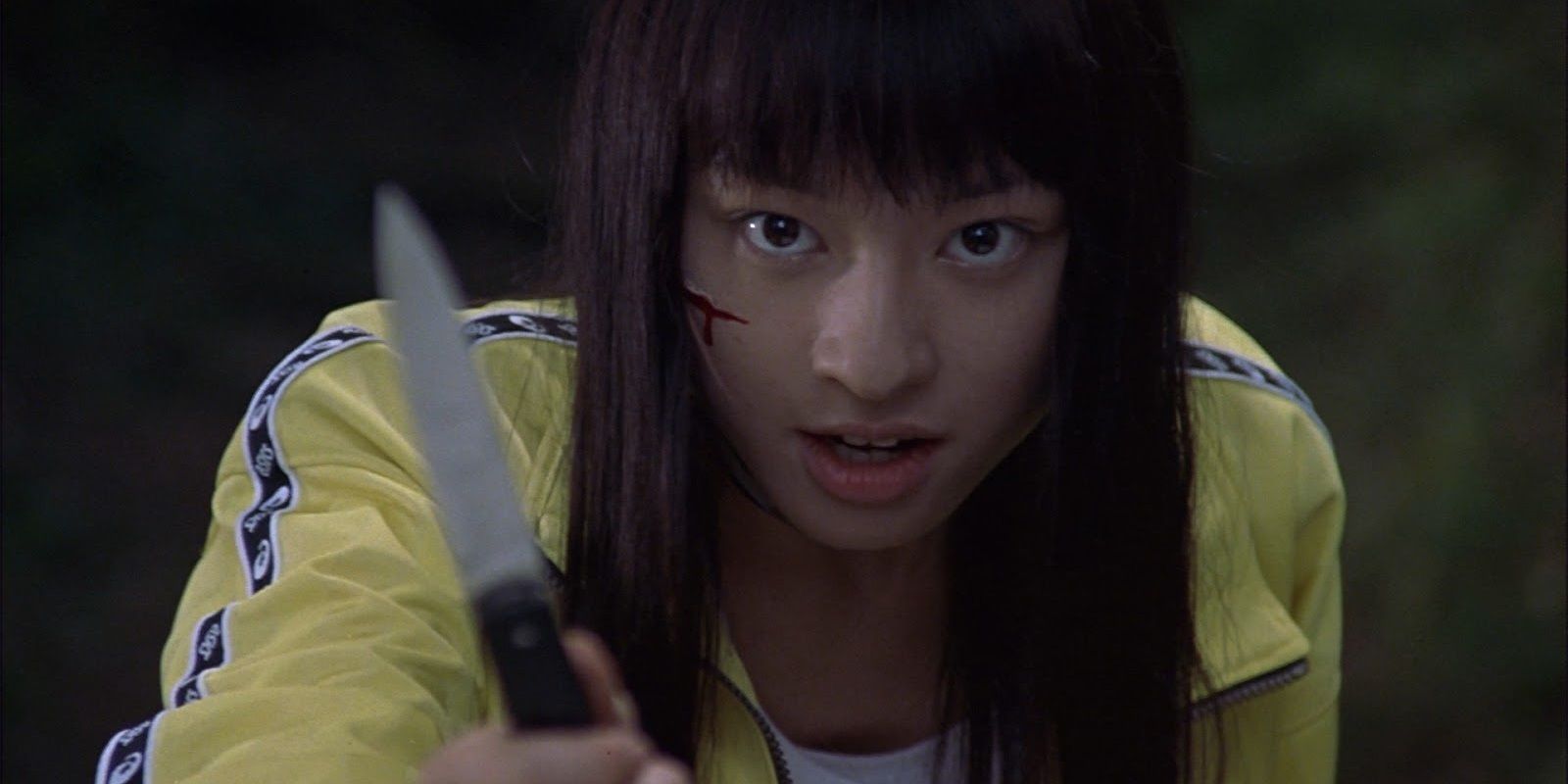 A girl with a knife in Battle Royale