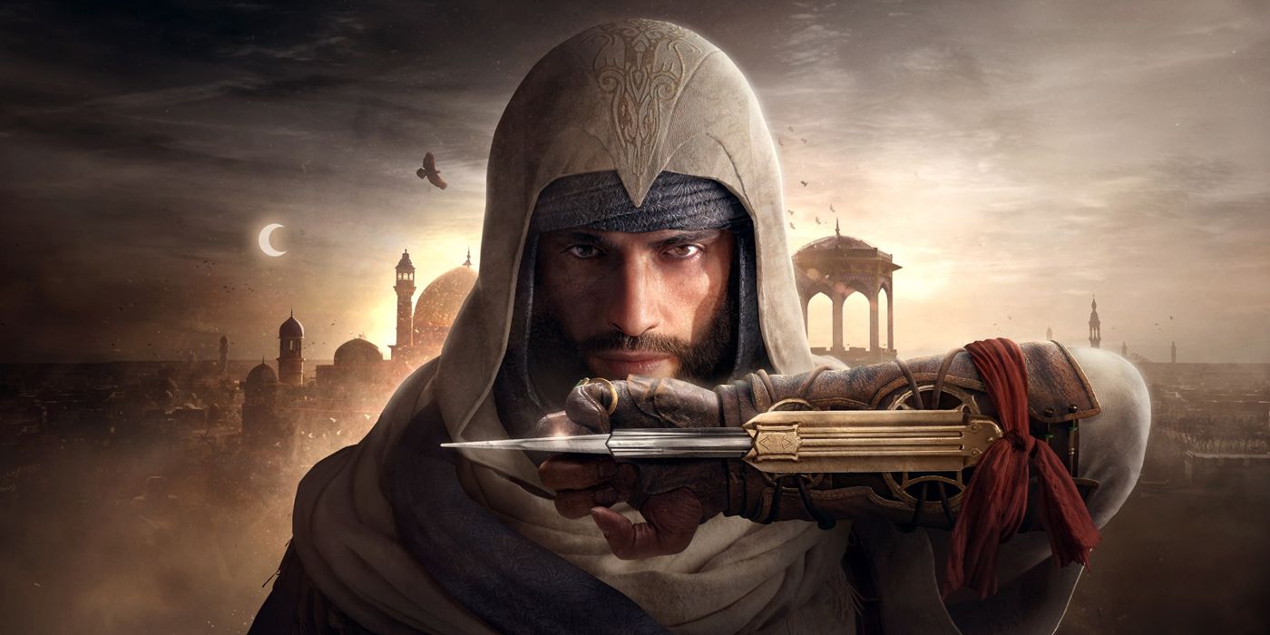 Basim, protagoniste d'Assassin's Creed Mirage, dans un décor du Moyen-Orient