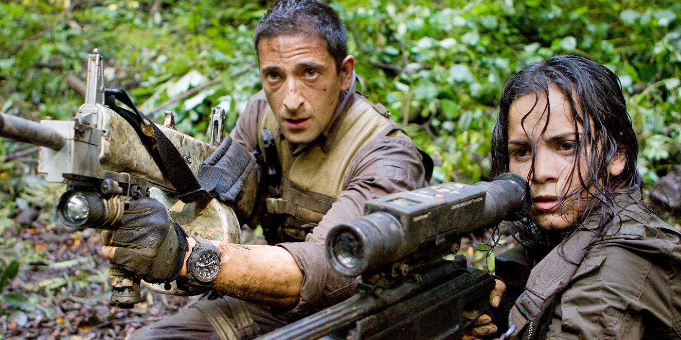 Adrien Brody and Alice Braga in Predators