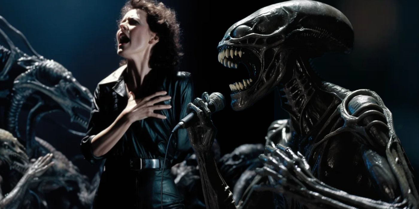 Aliens Musical Ripley and Xenomorph singing