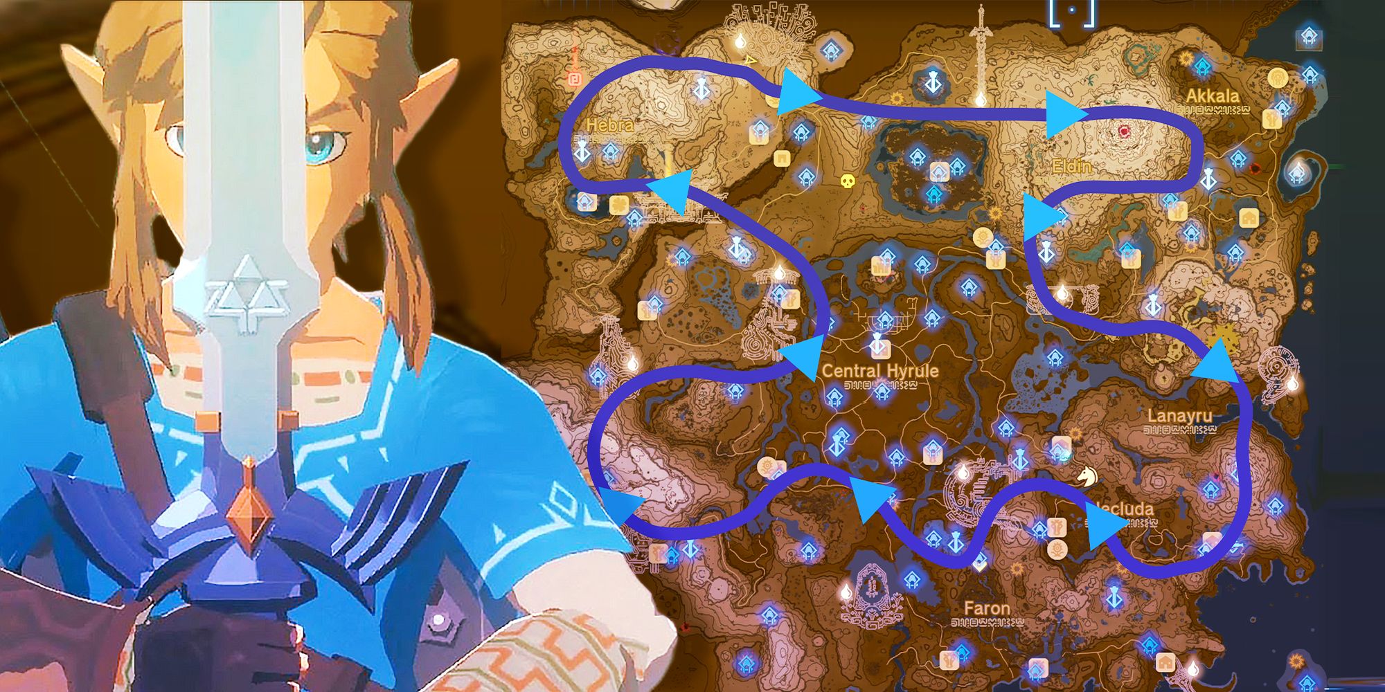 All Dragon Paths (& Locations) In Zelda Tears of the Kingdom