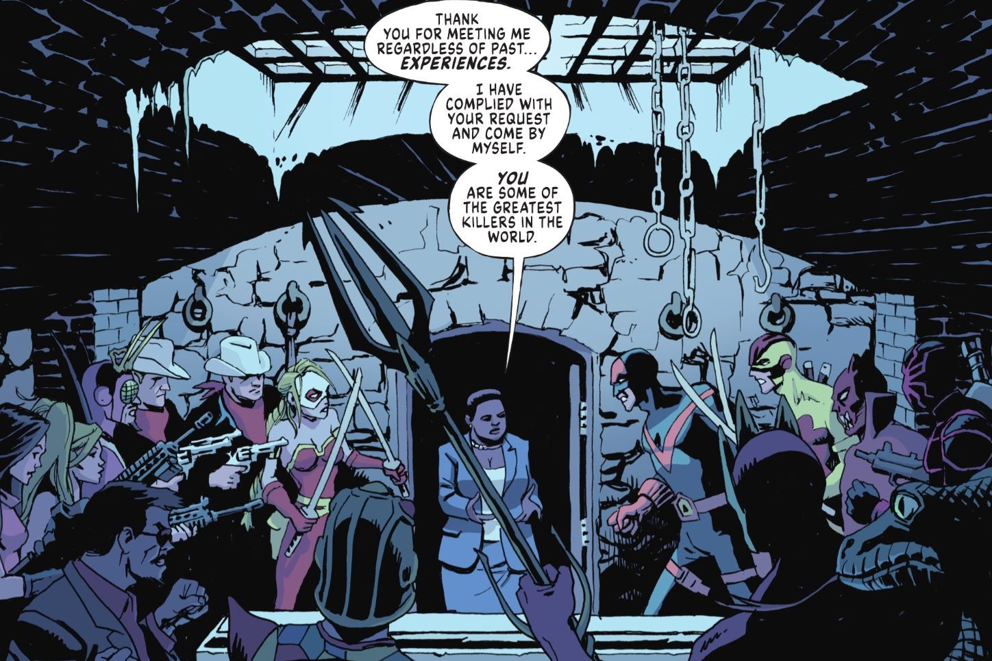 Amanda Waller se encontra com vilões DC Comics