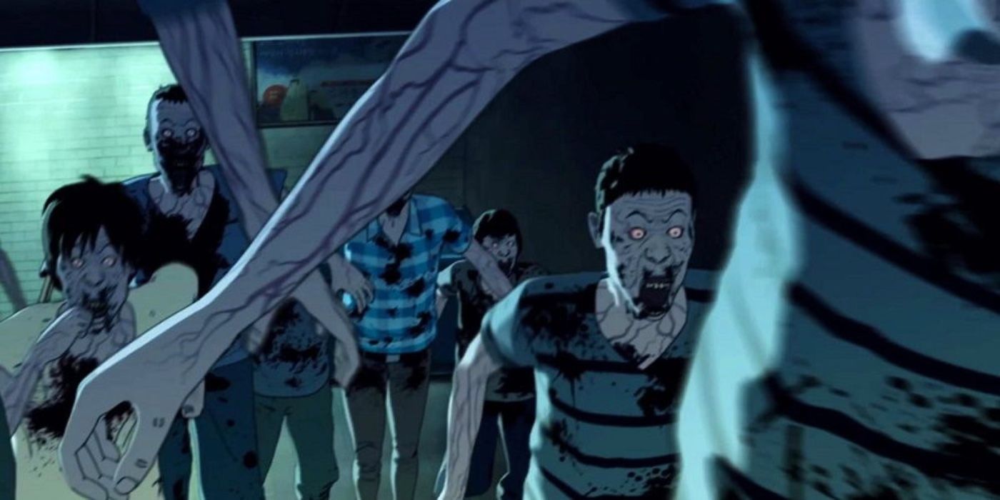 Animated zombies in Seoul Station