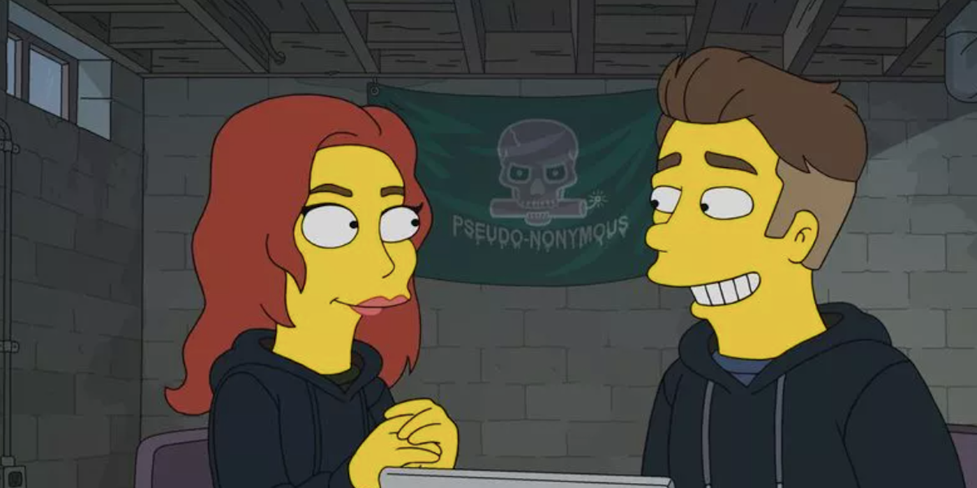 Anna Faris as Ashley the hacker in in The Simpsons Season 34