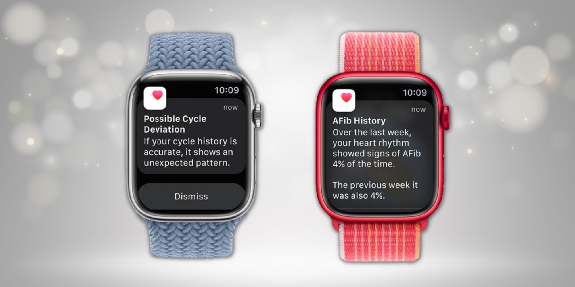 Apple Watch Series 8 with cycle deviation and AFib detection features