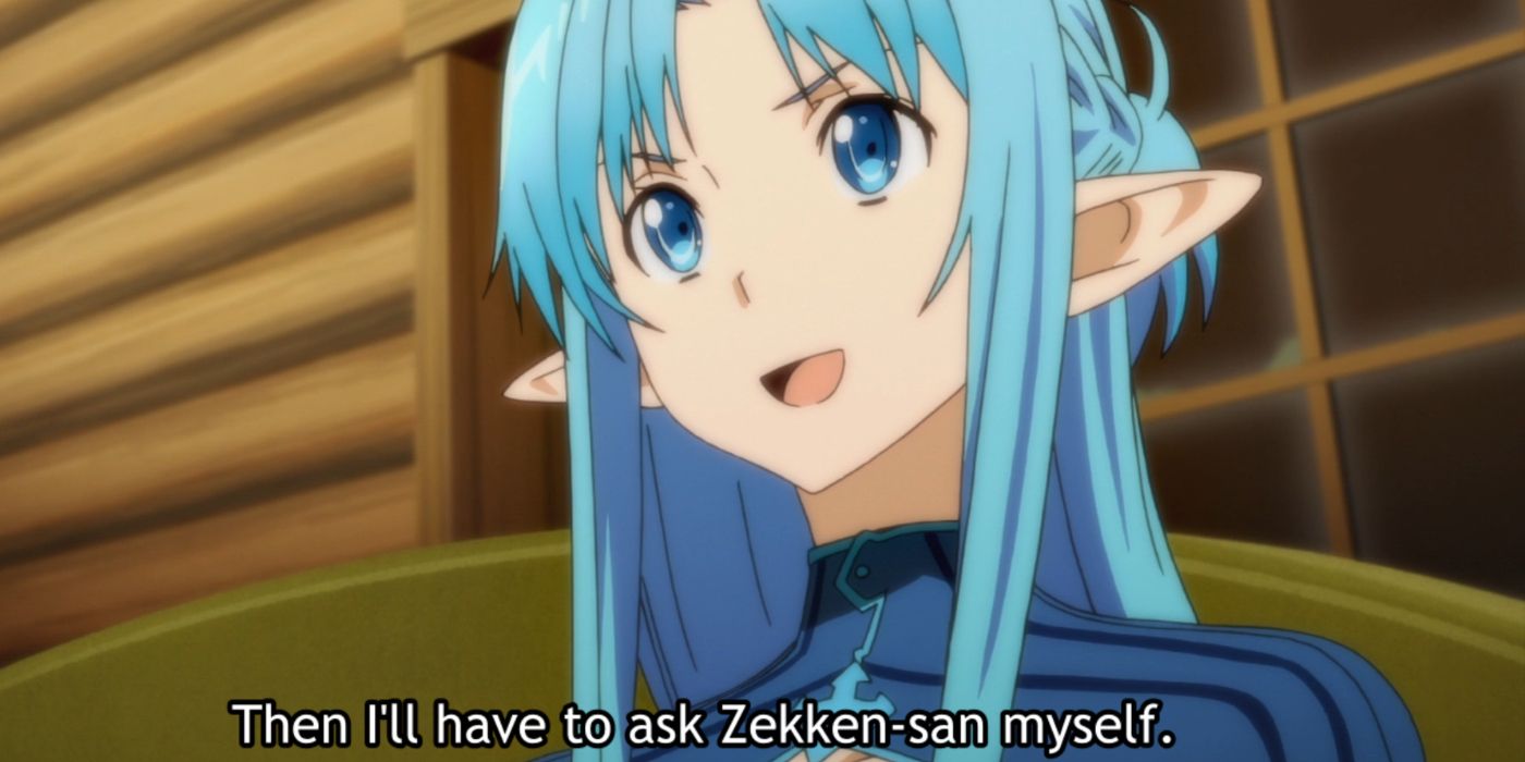 Asuna mengatakan dia akan bertanya pada Zekken sendiri di Sword Art Online
