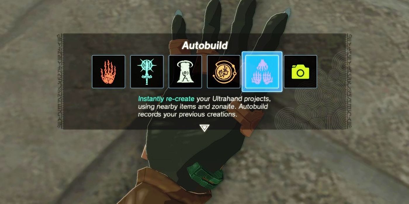 Autobuild In Zelda TOTK