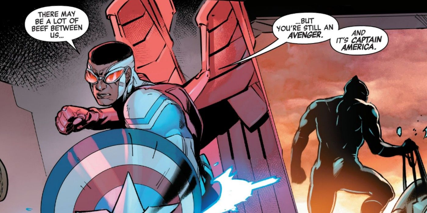 Avengers #1 Sam Wilson and Black Panther