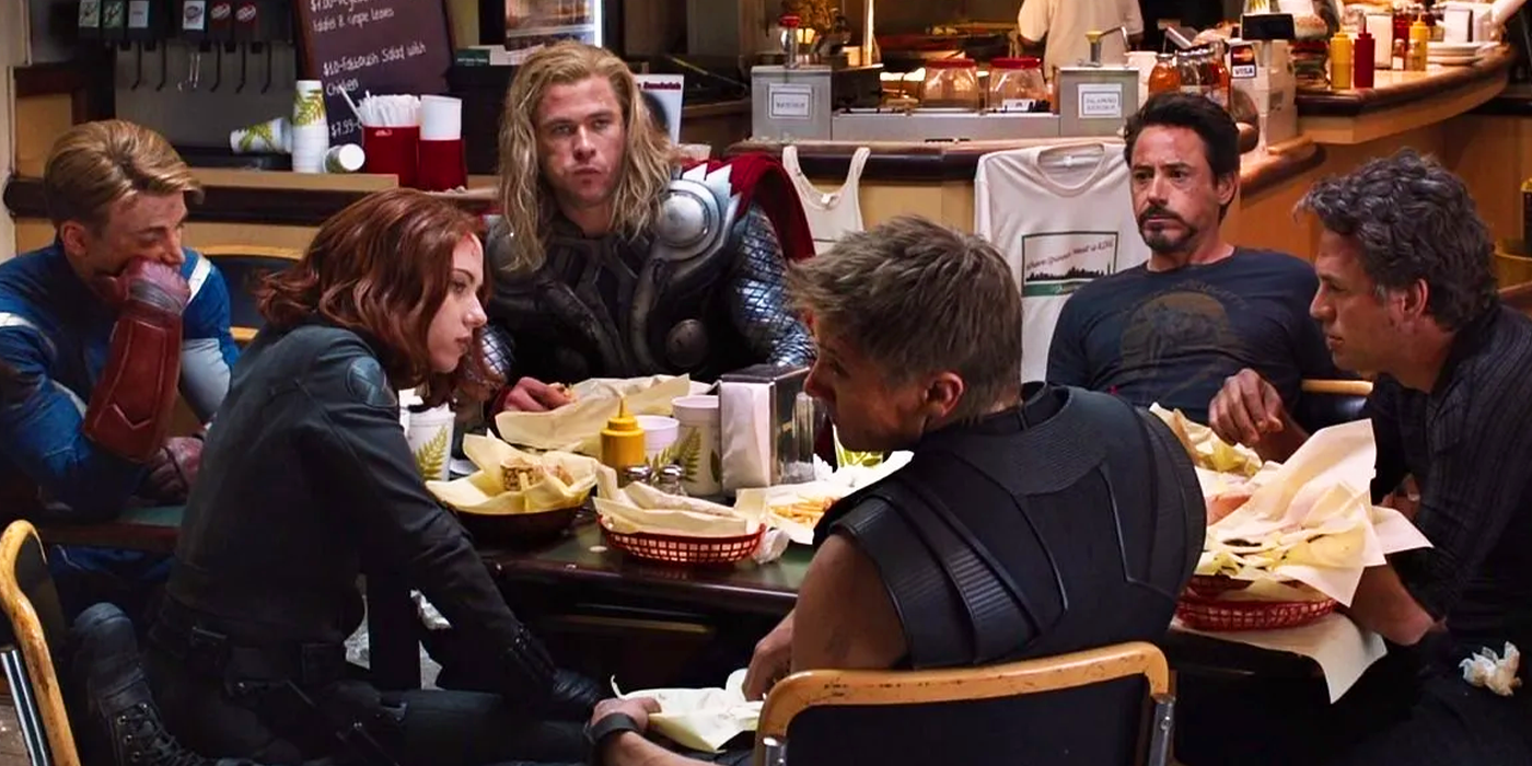 avengers eating shawarma in avengers post-credits scene