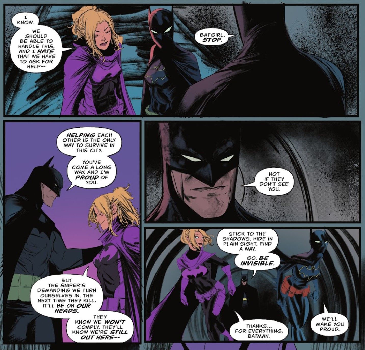 Batman Proud of Batgirl Stephanie Brown