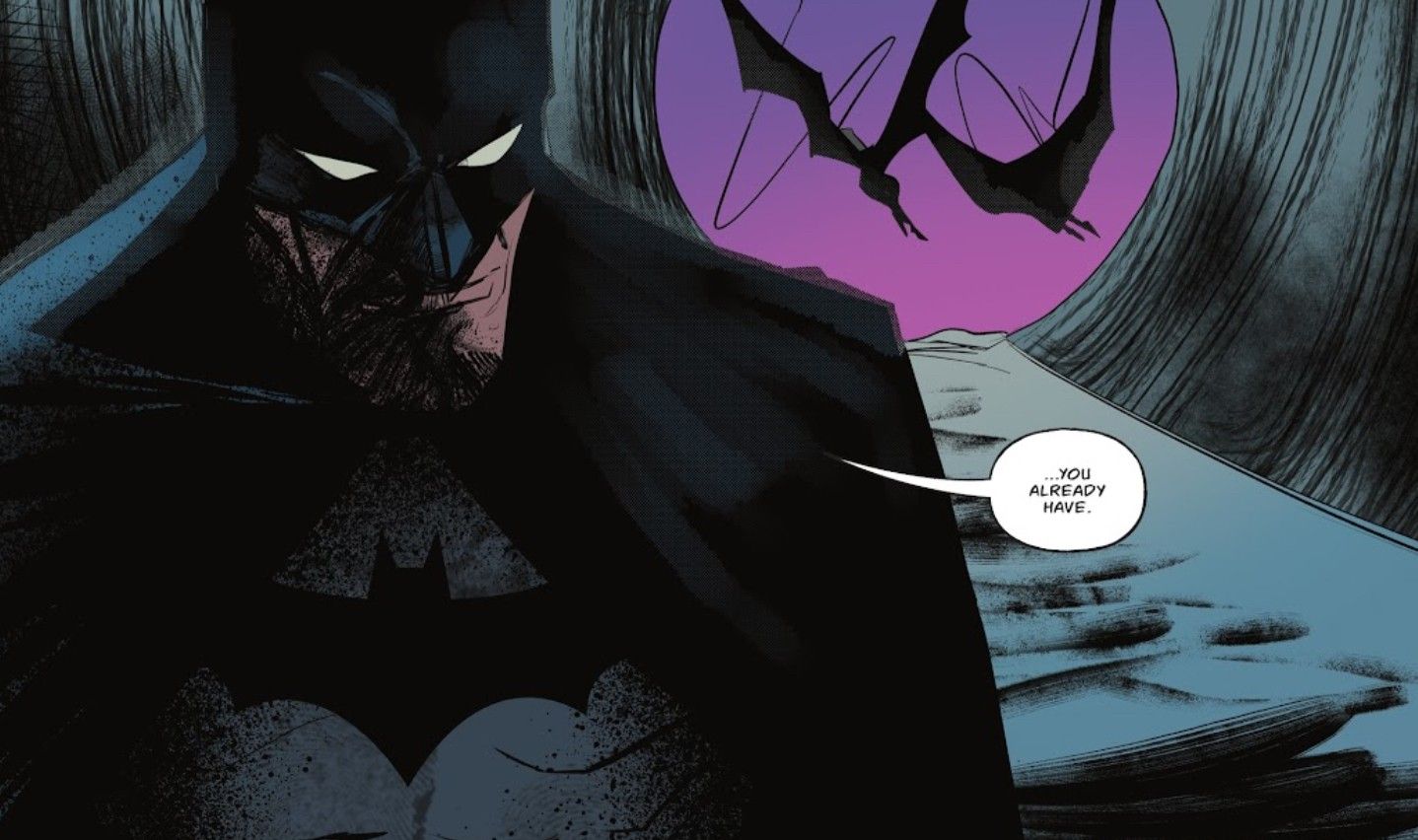 Batman with Batgirls in Background