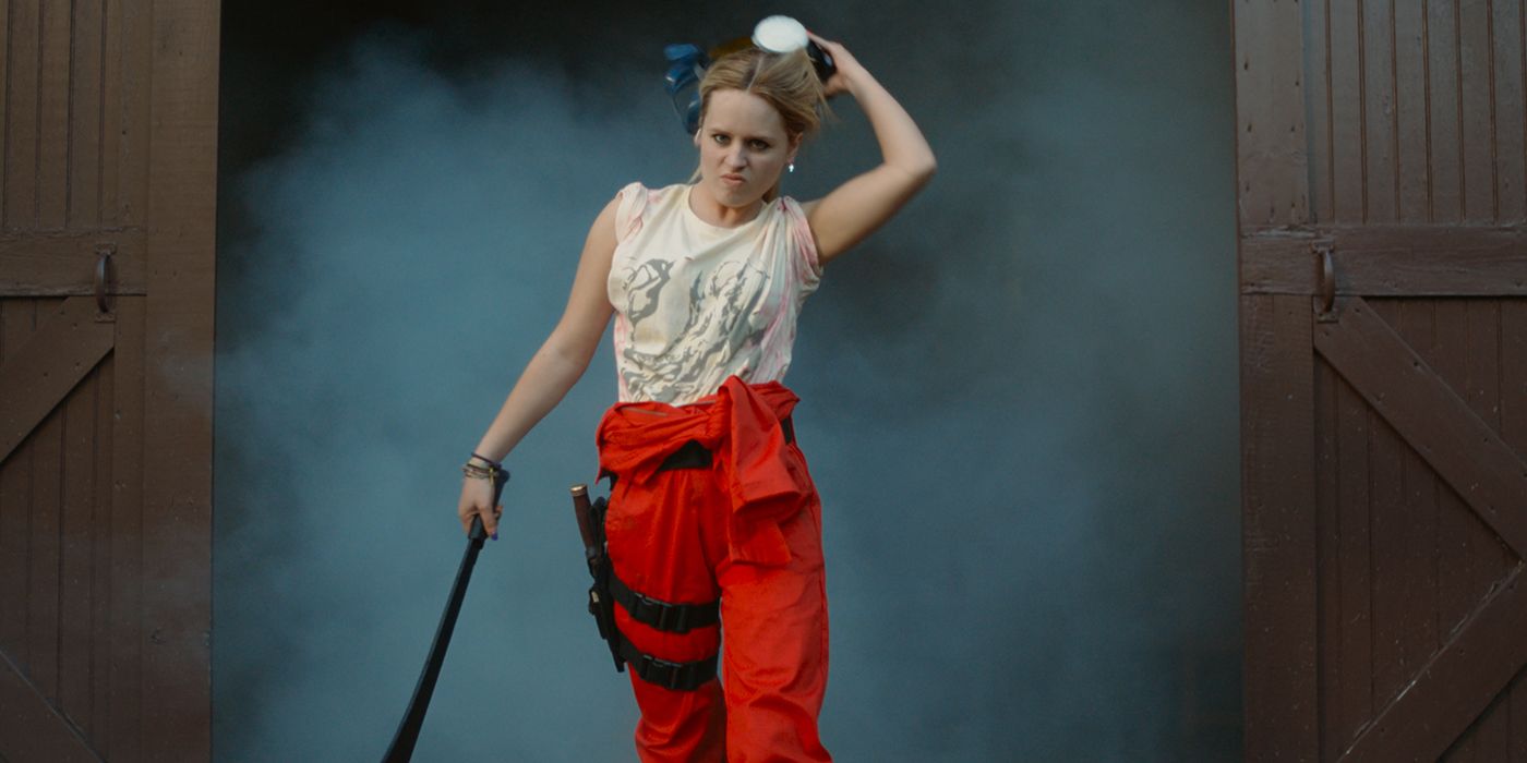 Becky with machete in The Wrath of Becky