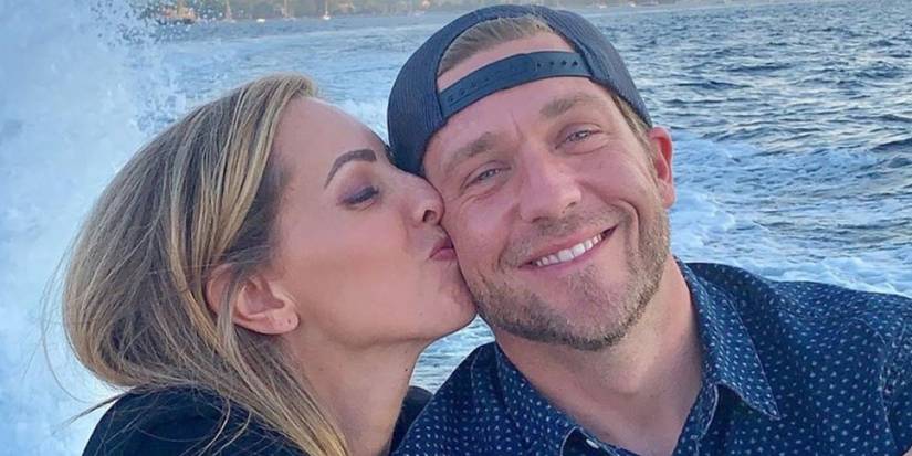 below deck Adam Glick and Jenna MacGillivray Jenna kisses Adam on the cheek