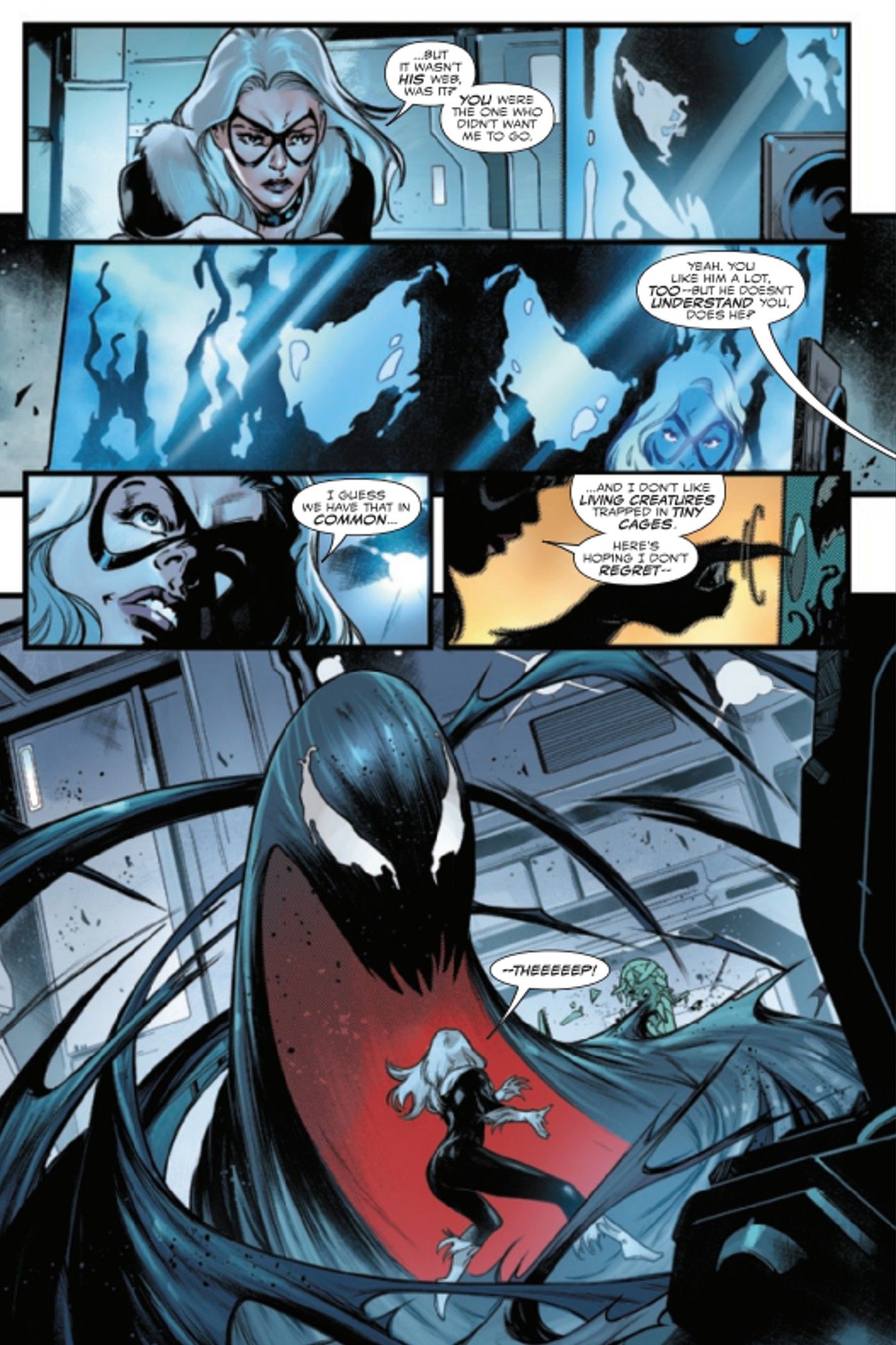 Black Cat lures Spider-Man's Venom symbiote