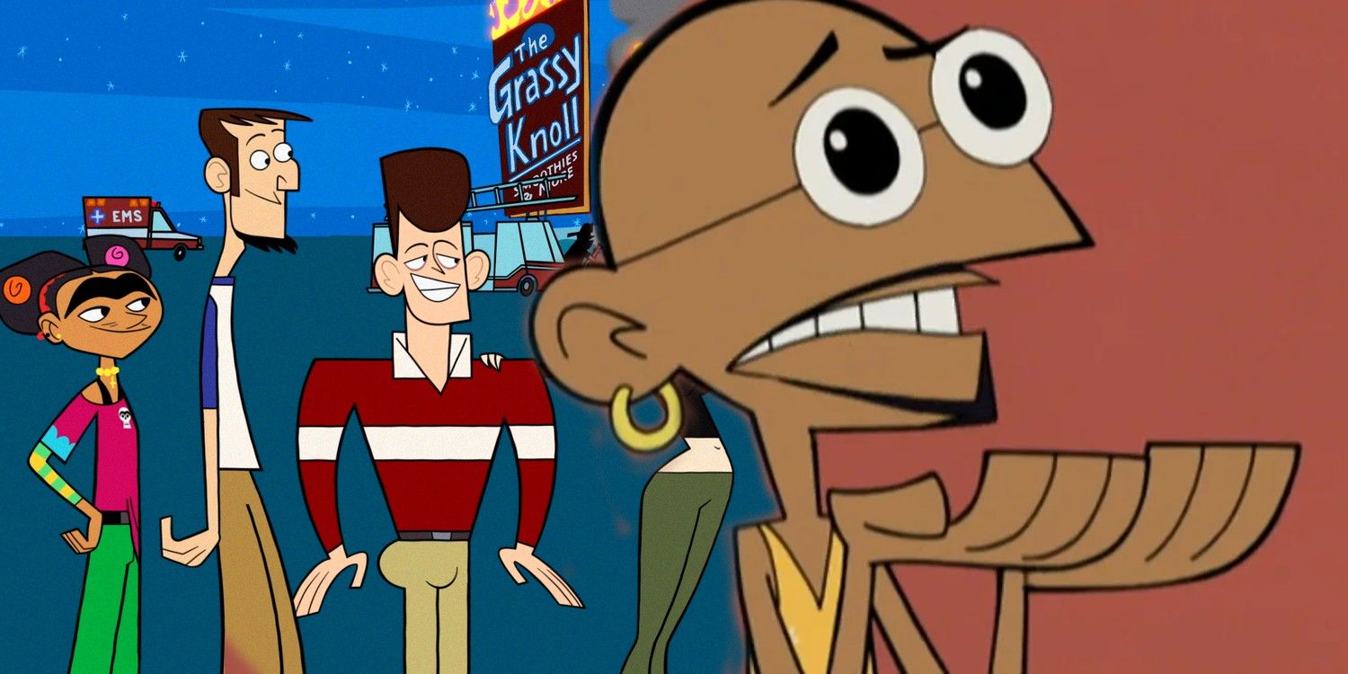Blended image of Gandhi and the Clone High characters