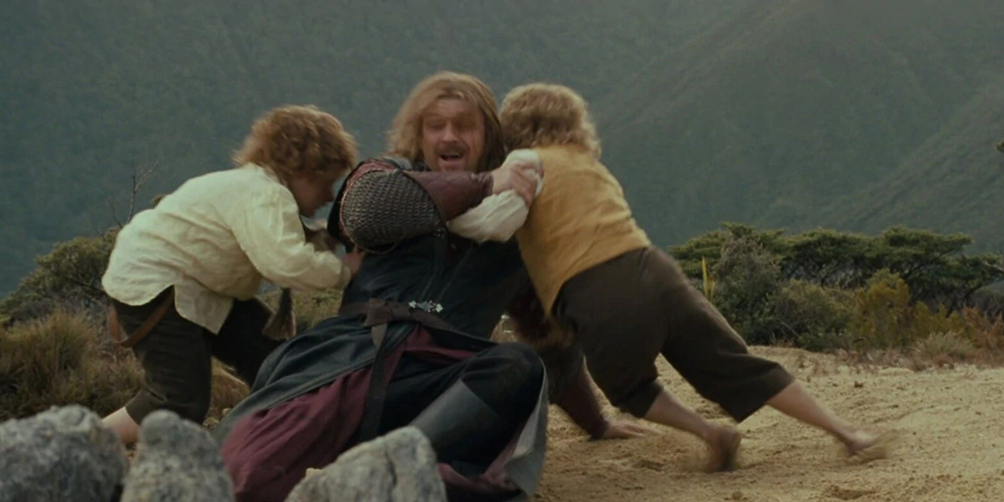 Boromir-With-Merry-And-Pippin